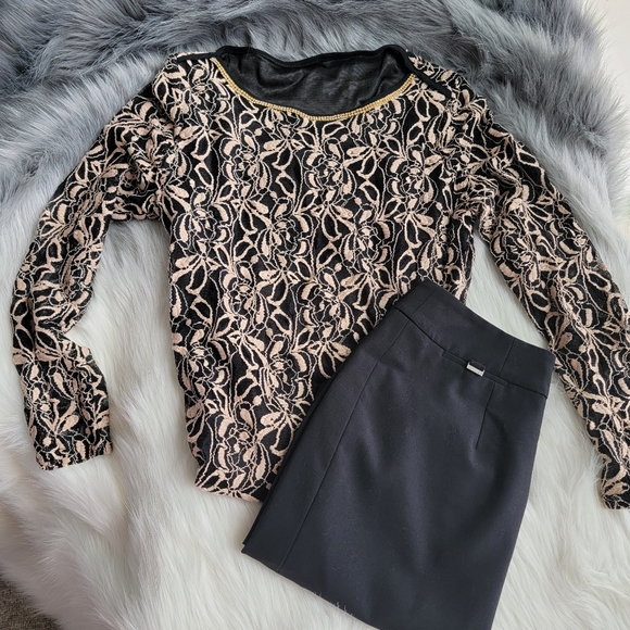 Donated. Calvin Klein Black Business Skirt - Picture 7 of 7